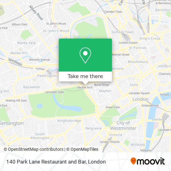 140 Park Lane Restaurant and Bar map