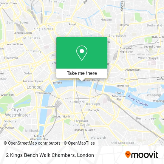 2 Kings Bench Walk Chambers map