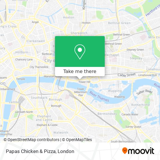 Papas Chicken & Pizza map