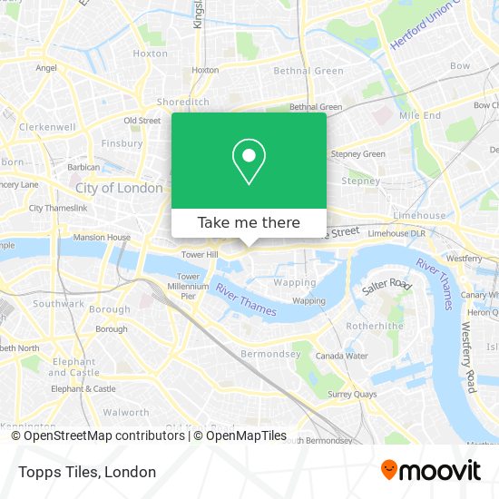 Topps Tiles map