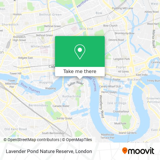 Lavender Pond Nature Reserve map