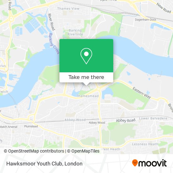 Hawksmoor Youth Club map