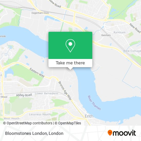 Bloomstones London map