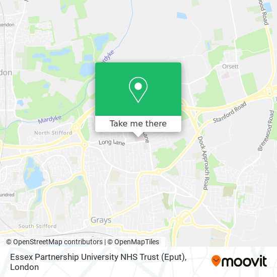 Essex Partnership University NHS Trust (Eput) map