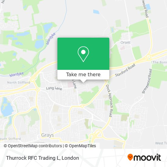 Thurrock RFC Trading L map