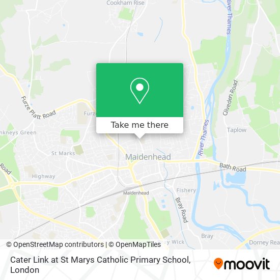 Cater Link at St Marys Catholic Primary School map