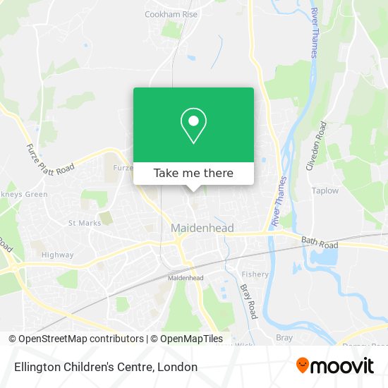 Ellington Children's Centre map