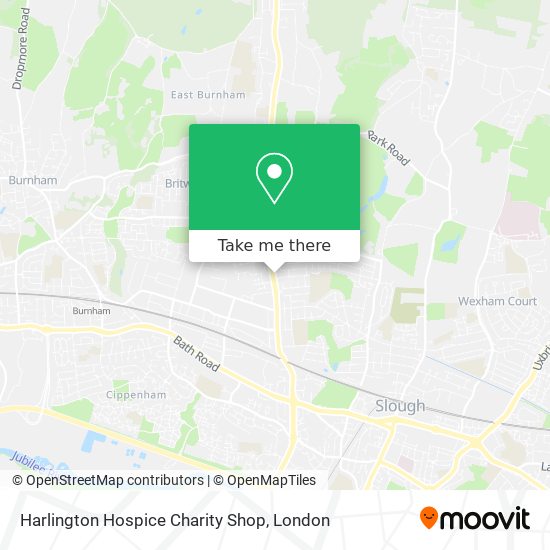 Harlington Hospice Charity Shop map