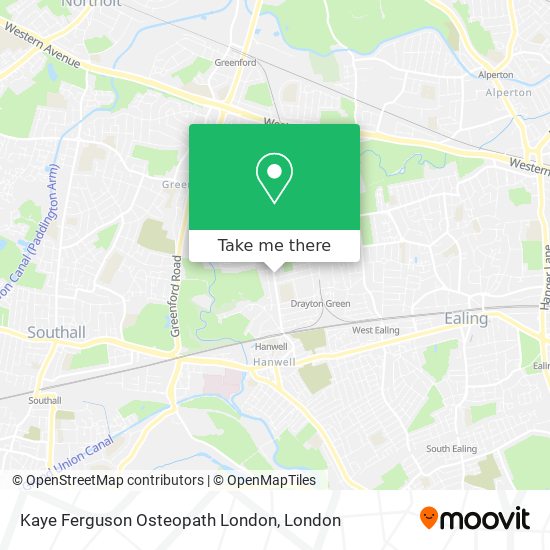 Kaye Ferguson Osteopath London map