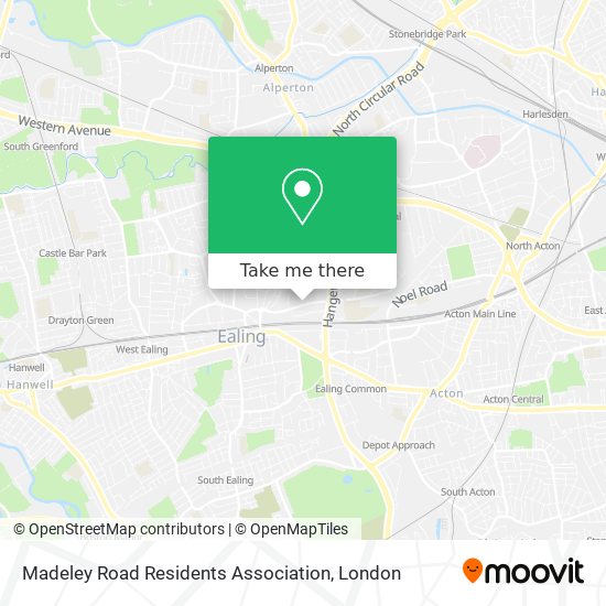 Madeley Road Residents Association map