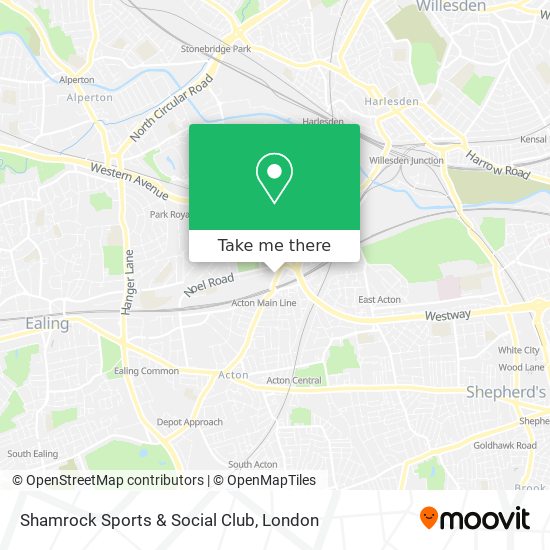 Shamrock Sports & Social Club map