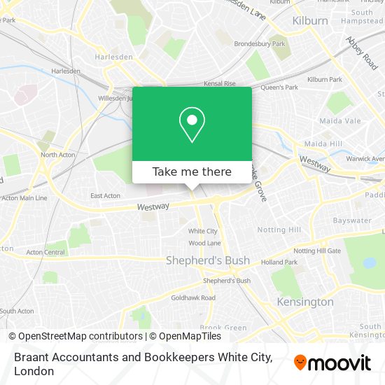 Braant Accountants and Bookkeepers White City map