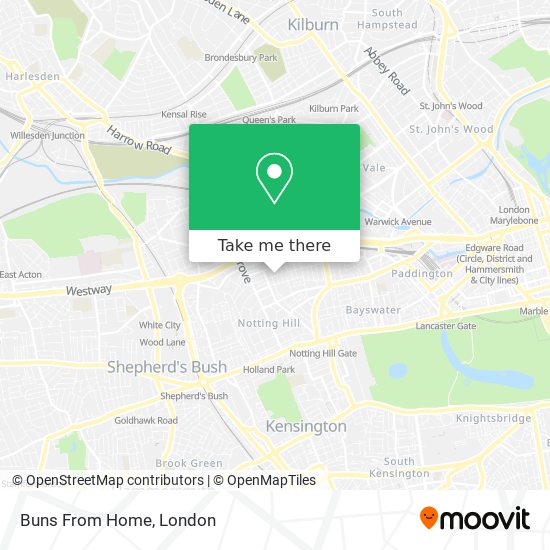 Buns From Home map