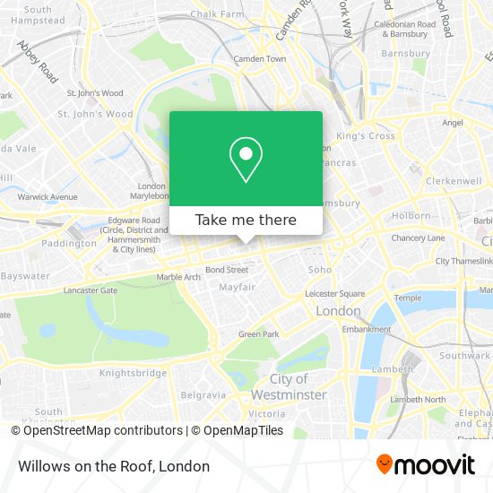 Willows on the Roof map