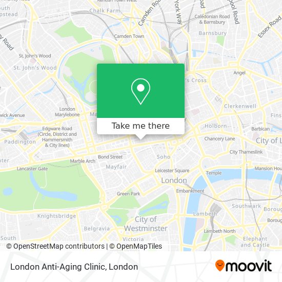 London Anti-Aging Clinic map