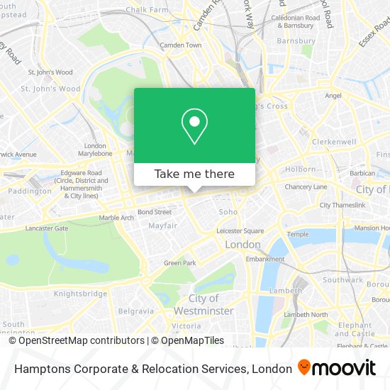 Hamptons Corporate & Relocation Services map