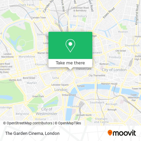 The Garden Cinema map