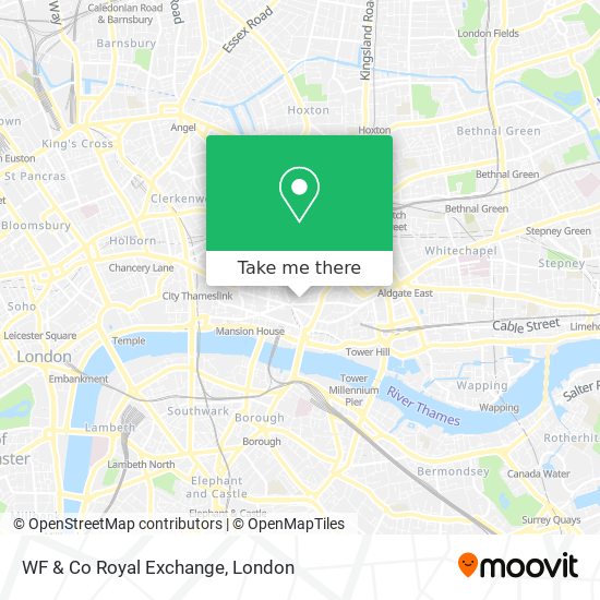WF & Co Royal Exchange map