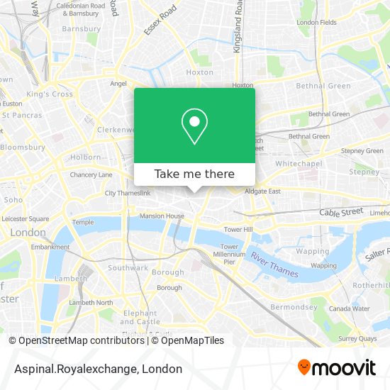 Aspinal.Royalexchange map