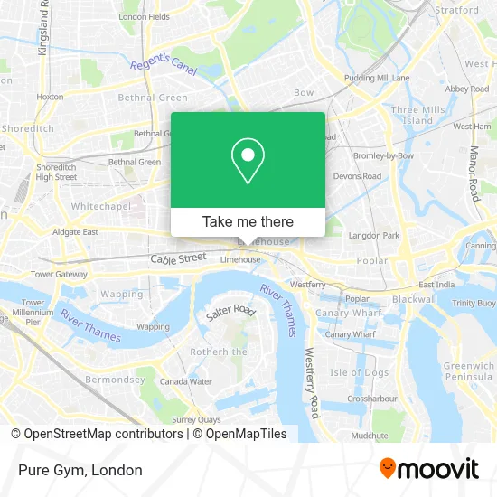 How to Get to Pure Gym in Limehouse by Bus, Train, Tube or DLR?