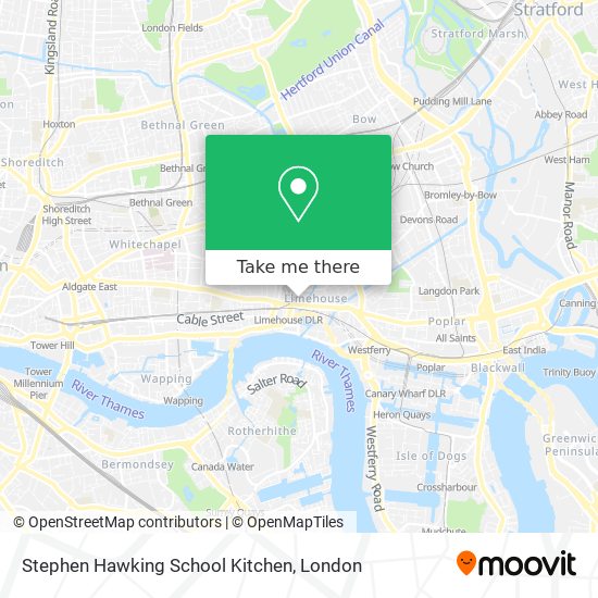 Stephen Hawking School Kitchen map
