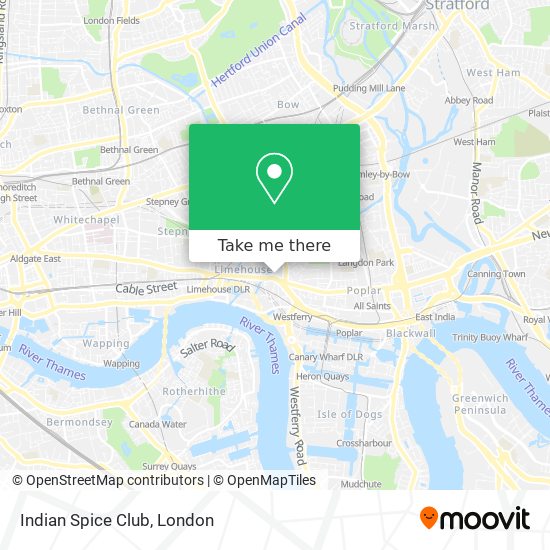 Indian Spice Club map