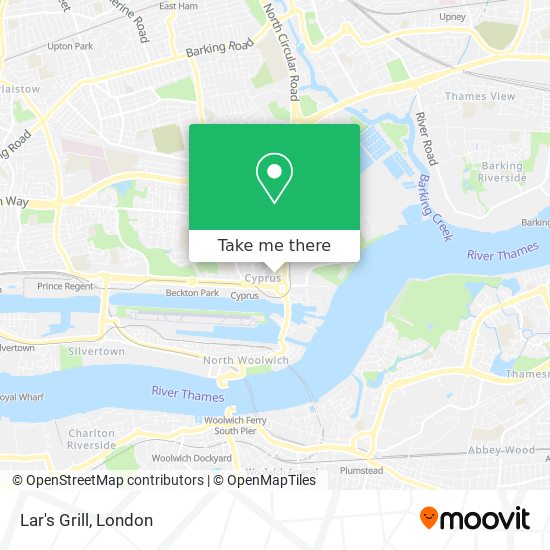 Lar's Grill map