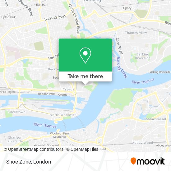 Shoe Zone map