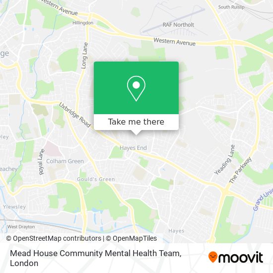 Mead House Community Mental Health Team map