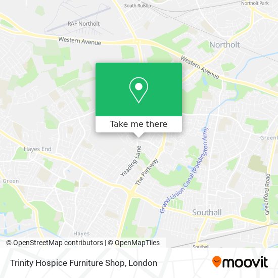 Trinity Hospice Furniture Shop map