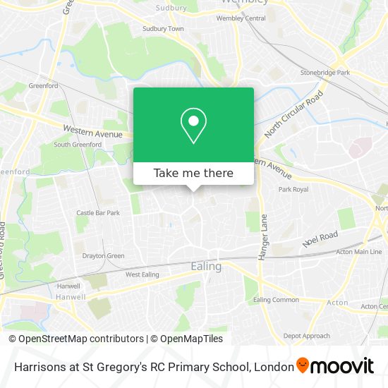 Harrisons at St Gregory's RC Primary School map