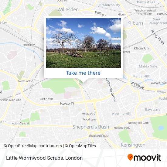 Little Wormwood Scrubs map