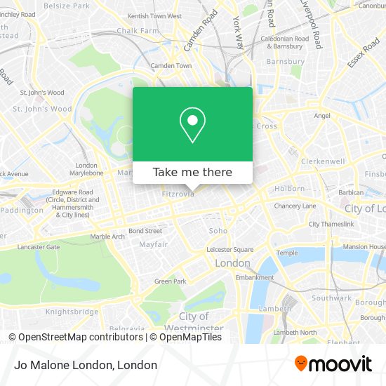 Jo Malone London map