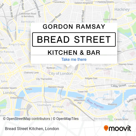 Bread Street Kitchen map