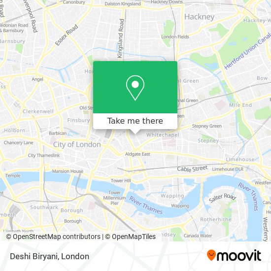 Deshi Biryani map