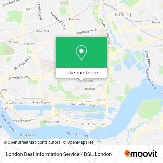 London Deaf Information Service / BSL map