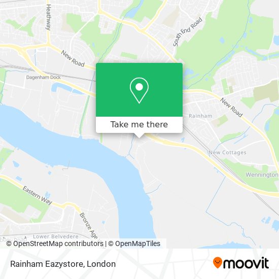 Rainham Eazystore map