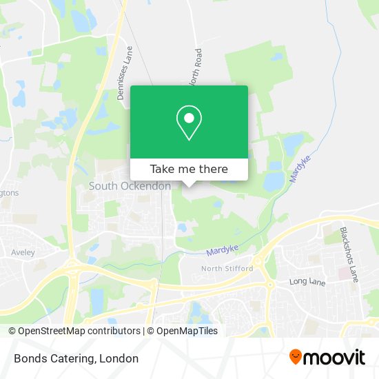 Bonds Catering map