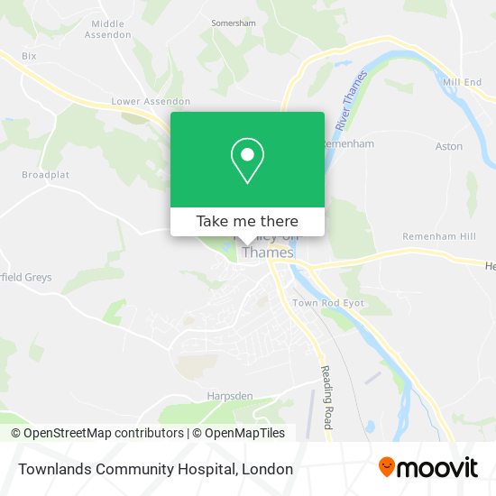 Townlands Community Hospital map