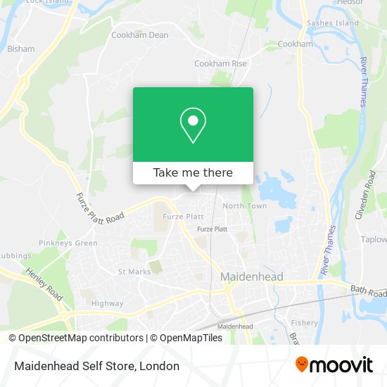 Maidenhead Self Store map