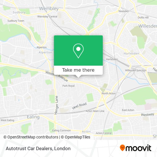 Autotrust Car Dealers map