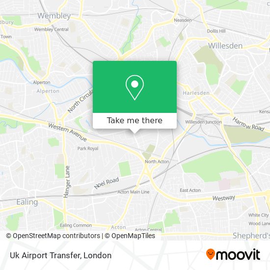 Uk Airport Transfer map