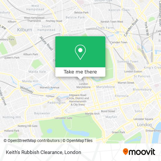 Keith's Rubbish Clearance map