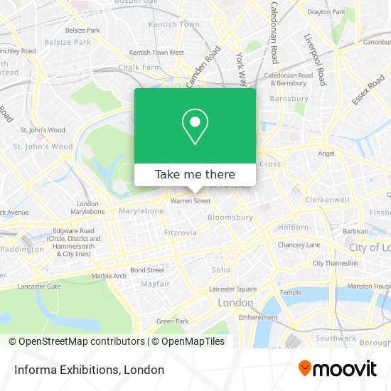 Informa Exhibitions map