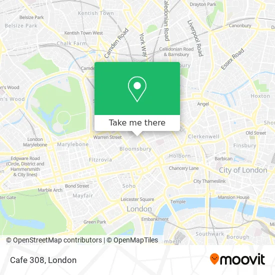 Cafe 308 map