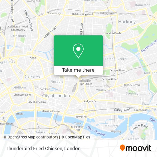 Thunderbird Fried Chicken map