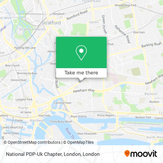 National PDP-Uk Chapter, London map