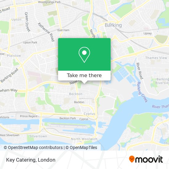 Key Catering map