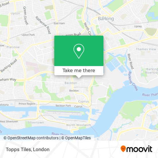 Topps Tiles map
