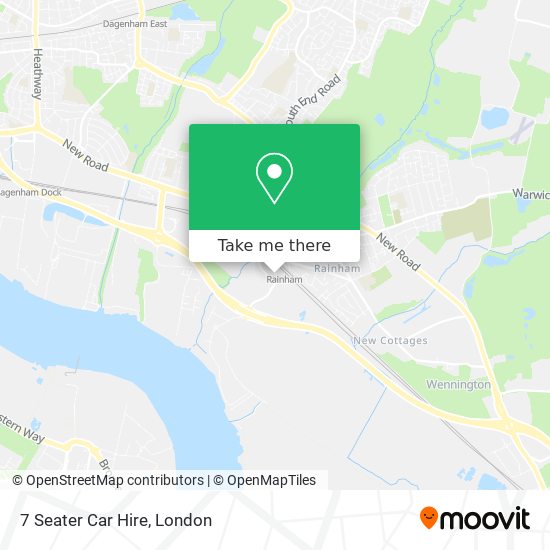 7 Seater Car Hire map